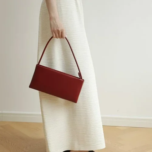 Fashion New Female Underarm Bag Women's Genuine Leather Shoulder Crossbody Bags High Quality Cowhide Ladies Simple Handbags