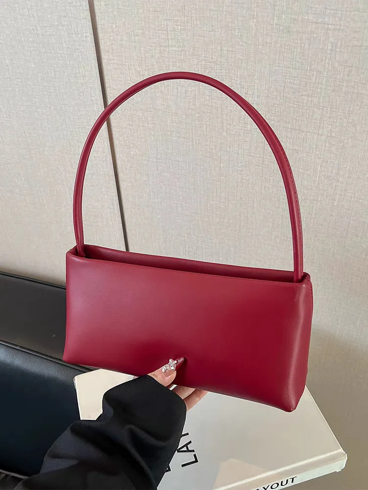 Fashion New Female Underarm Bag Women's Genuine Leather Shoulder Crossbody Bags High Quality Cowhide Ladies Simple Handbags - Image 2